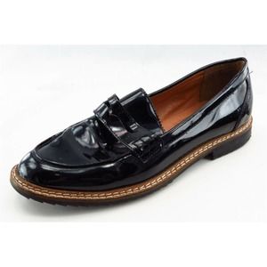 Clarks Size‎ 6 M Black Almond Toe Loafers Synthetic Women